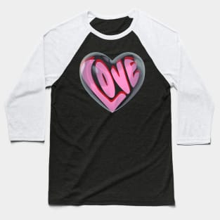 Love Heart Balloon | Valentine | Lovely Couple Baseball T-Shirt